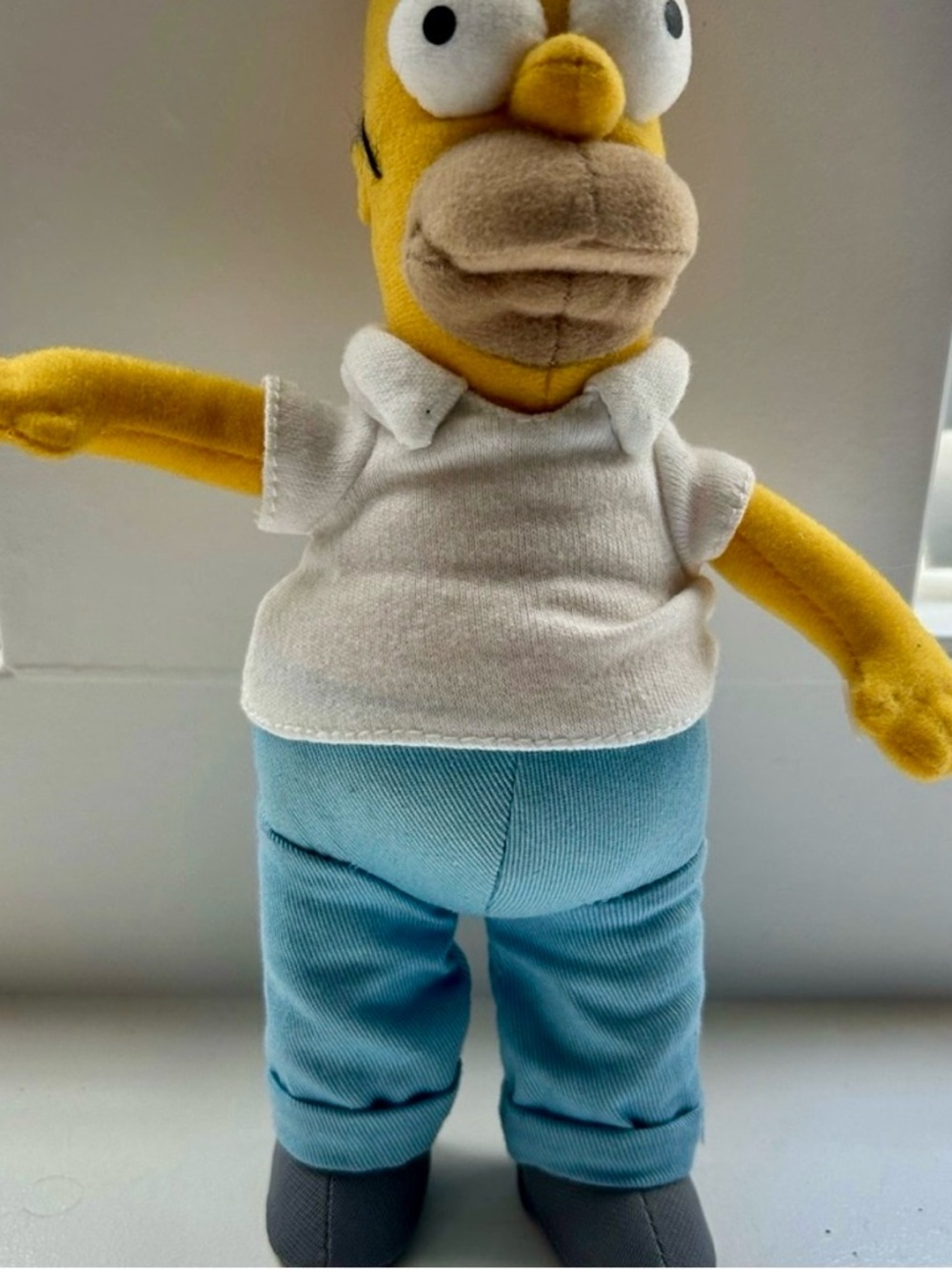 THE SIMPSONS - HOMER BEANBAG TOY - 2007 - COLLECTIBLE - APPLAUSE TOYS